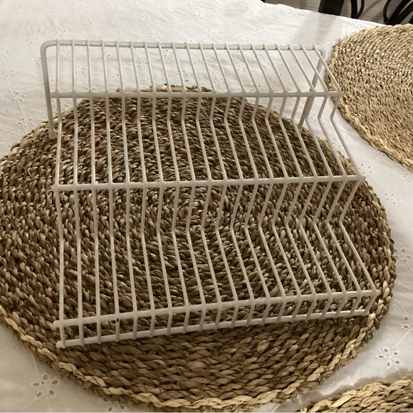 White Metal Kitchen Storage Rack - Picture 1 of 2